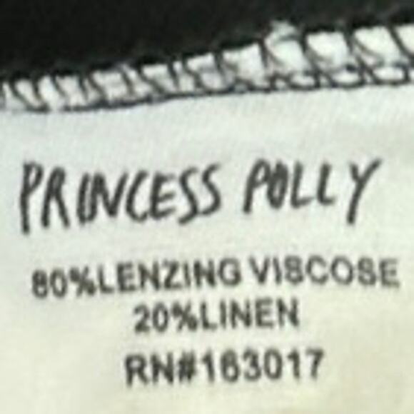 NEW Princess Polly Selby Womens Black Zip High Waisted A Line Mini Skirt Size 8 - Picture 6 of 6